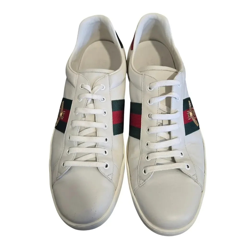 Gucci Ace Embroidered Bee Sneakers Size 14